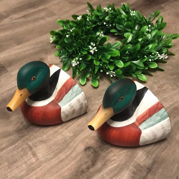 Vintage Other - VINTAGE Mallard Duck Bookends - 🦆📖